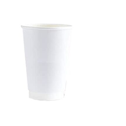 12oz Double Wall Paper Cup Full White
